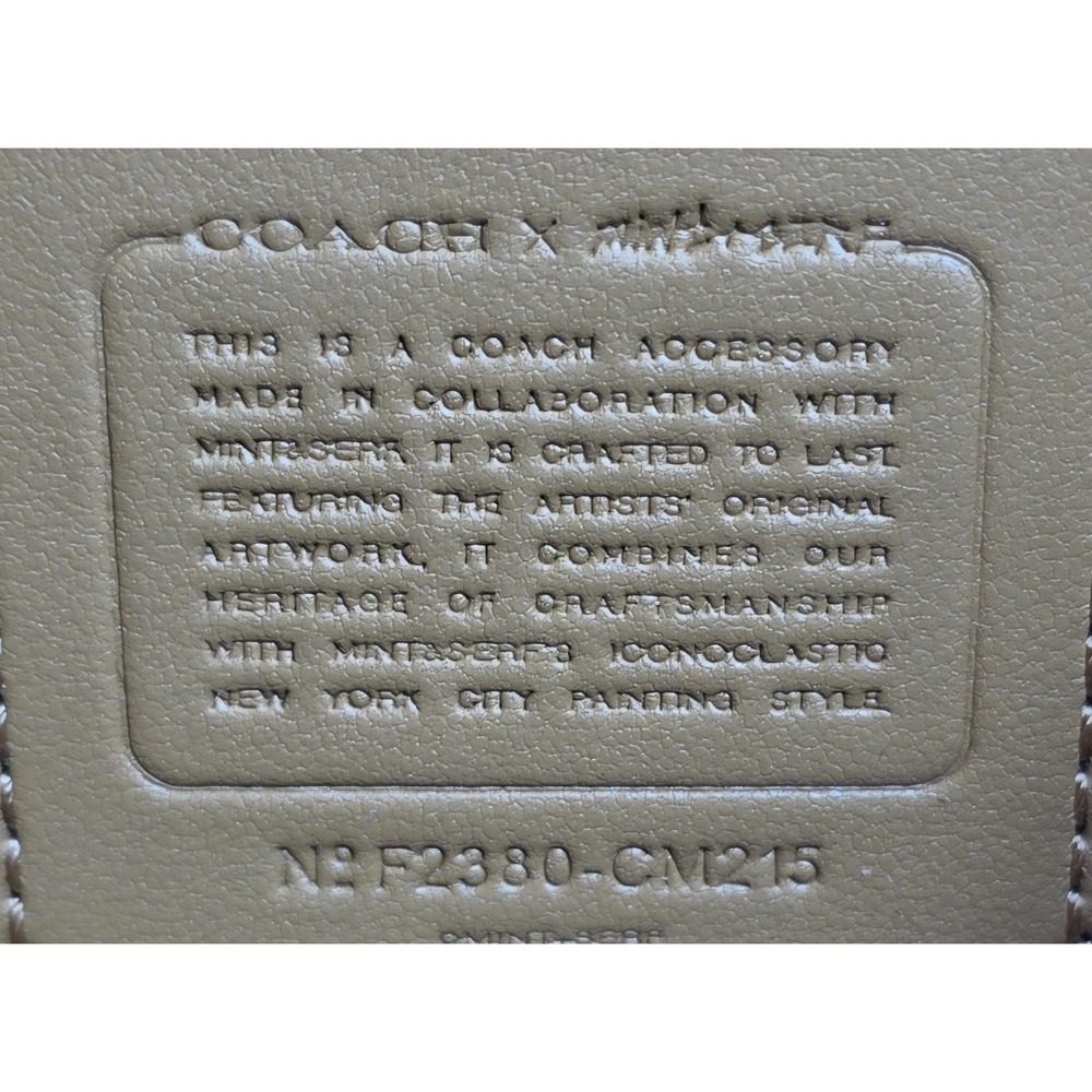 Coach X Mint + Serf Morgan Card Case On A Chain Silver Black Multi F2380-CM215‎ - Picture 4 of 4